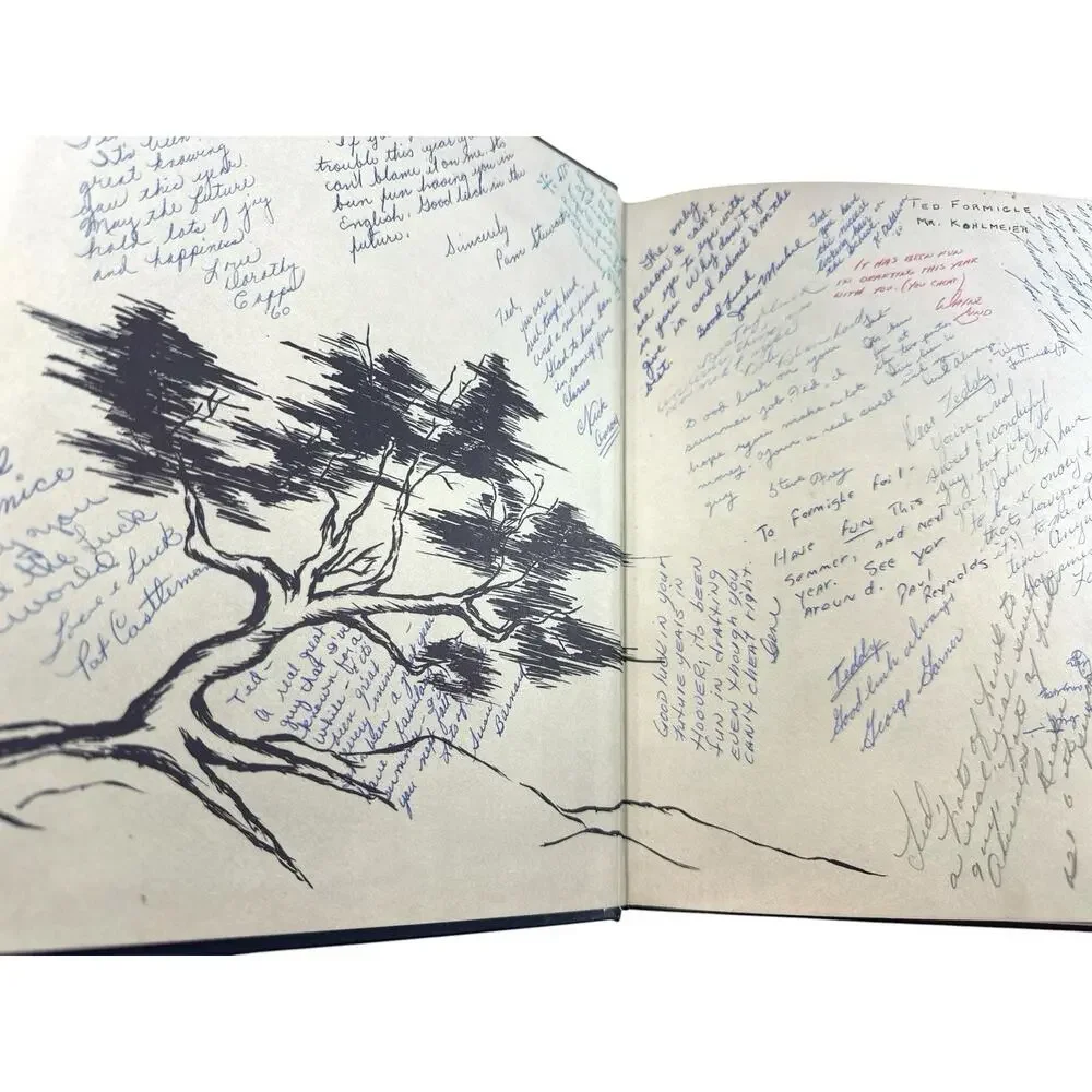1960 The Scroll Herbert Hoover High School Glendale CA Yearbook Signed
